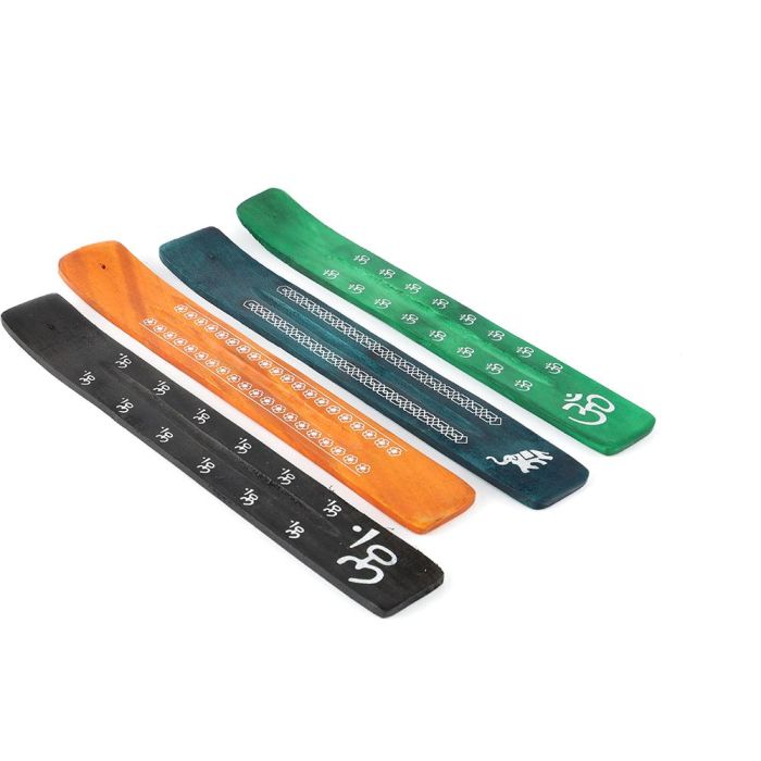 Magic Lights Porta barritas incienso de madera, colores surtidos