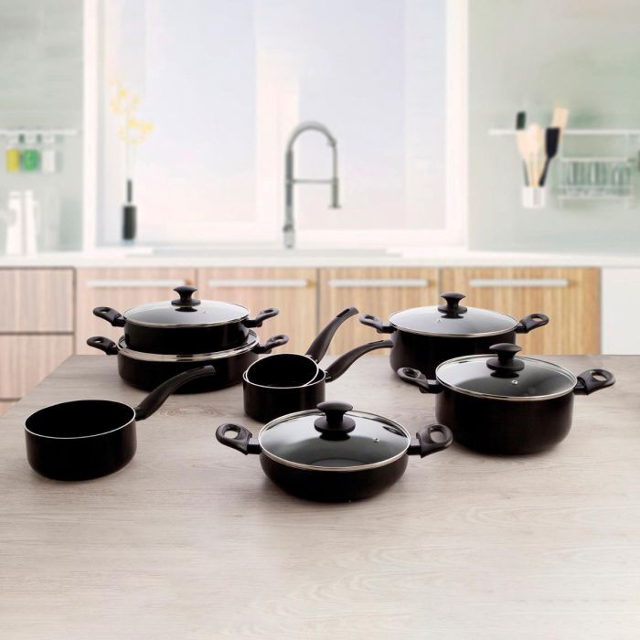 Quid Hydra Cazo con Cesta de Aluminio 18 cm Antiadherente Mango Baquelita Apto Inducción y Cocinas Lavavajillas 1