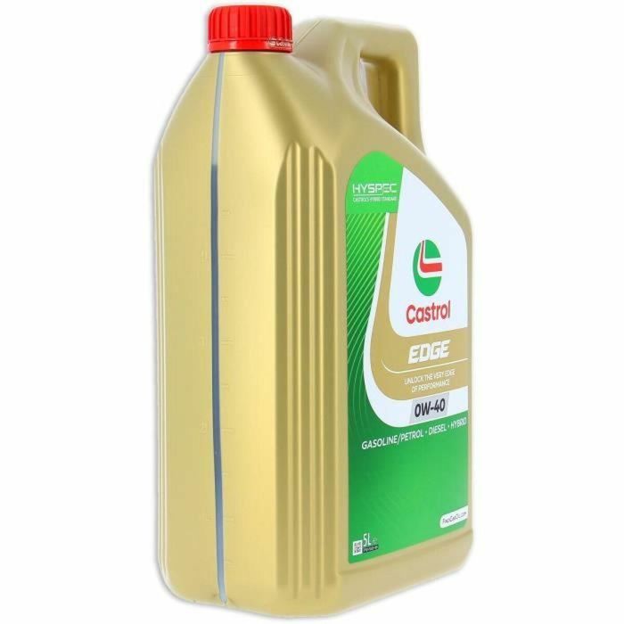 Aceite de motor Castrol Edge Gasolina Diesel Híbrido 0w40 5 L 1