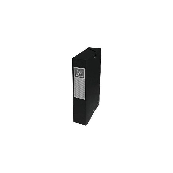 Carpeta De Proyectos Exacompta Exabox Cartulina Lustrada Nature Future A4+ Gomas 6 Cm Negro