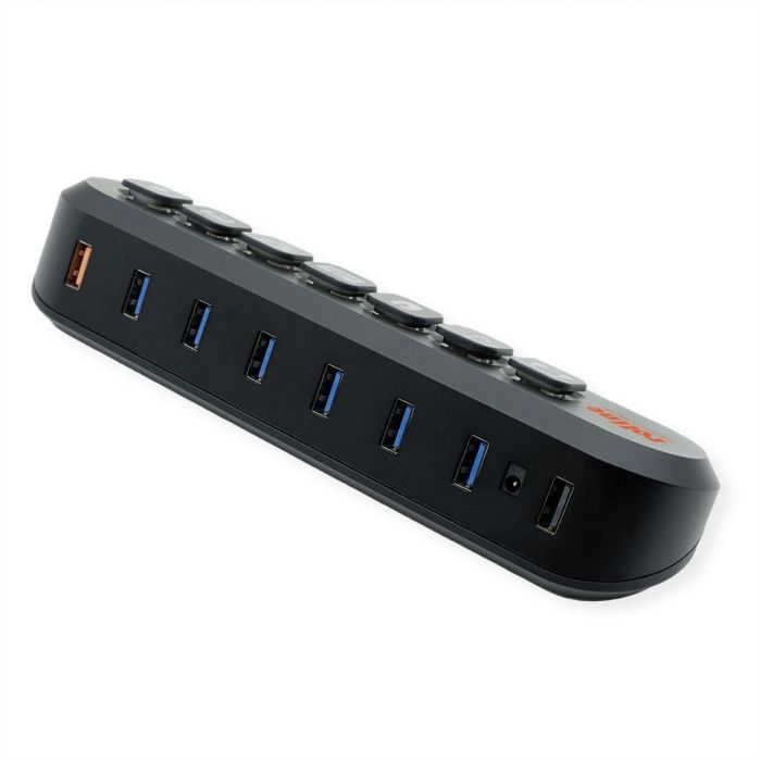 ROLINE USB 3.2 Gen 1 Hub, 7fach, austauschbare Tasten, Typ-A-Anschlusskabel 1 ROLINE USB 3.2 Gen 1 Hub, 7fach, austauschbare Tasten, Typ-A-Anschlusskabel 1
