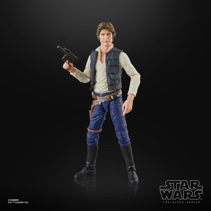 HASBRO Figura Han Solo Star Wars Una Nueva Esperanza The Black Series 15cm Articulada con Accesorios 6