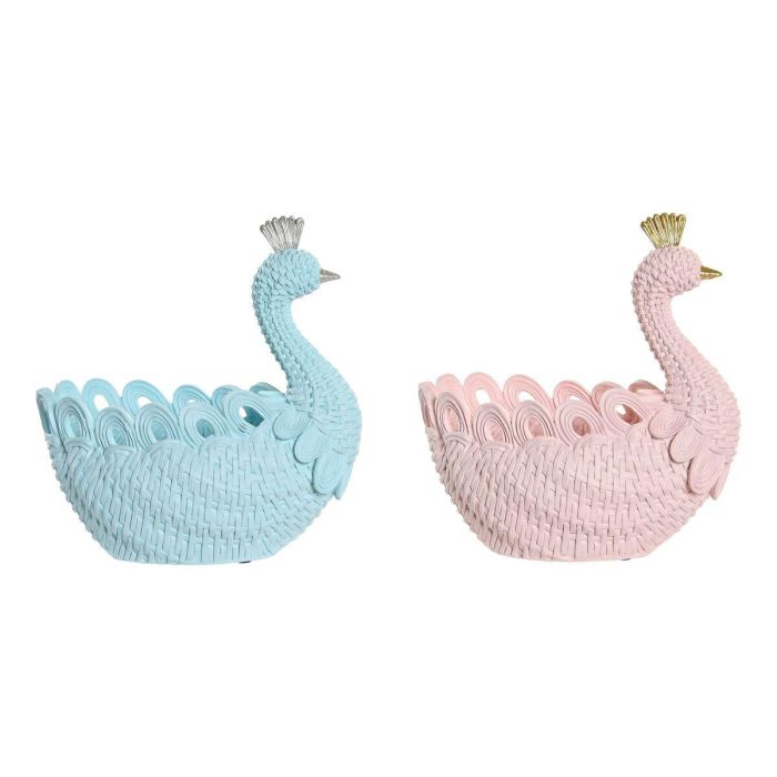 Bandeja Vaciabolsillos Romantico DKD Home Decor Azul Celeste Rosa Palo 14.3 x 23 x 23 cm (2 Unidades) 1 Bandeja Vaciabolsillos Romantico DKD Home Decor Azul Celeste Rosa Palo 14.3 x 23 x 23 cm (2 Unidades) 1