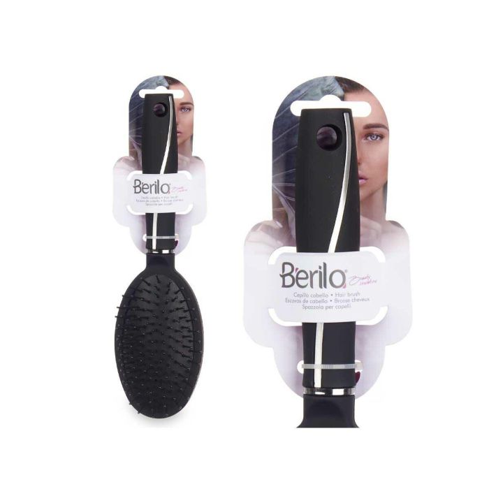 Cepillo Berilo 351 Negro Silicona Plástico (12 Unidades) 2 Cepillo Berilo 351 Negro Silicona Plástico (12 Unidades) 2