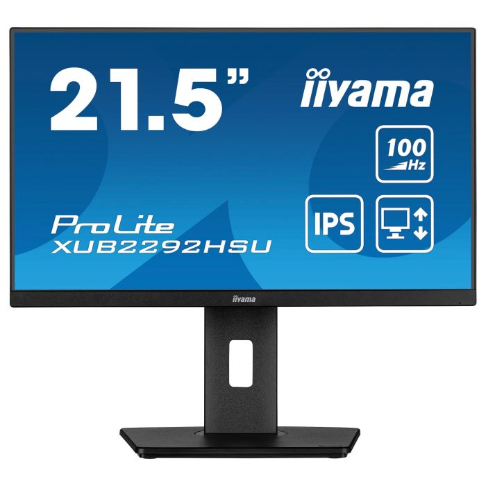 Iiyama ProLite XUB2292HSU-B6 Monitor 21.5" Full HD IPS 100Hz 0.4ms Mate Negro Altavoces Pivotante 1
