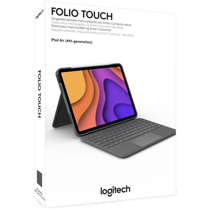 Logitech Folio Touch Teclado con Trackpad para iPad Air 4th Gen 10 Logitech Folio Touch Teclado con Trackpad para iPad Air 4th Gen 10