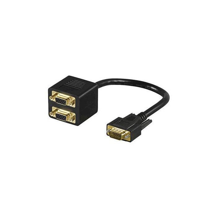 Digitus VGA Monitor Y-splitter cable, HD15/M - 2x HD15/F, 0.2m Digitus VGA Monitor Y-splitter cable, HD15/M - 2x HD15/F, 0.2m