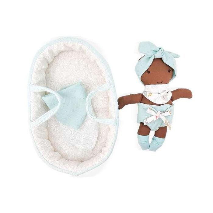 Muñecas primera infancia bb negrita capazo aguamar ref: 11303-24 28 cm 1 Muñecas primera infancia bb negrita capazo aguamar ref: 11303-24 28 cm 1