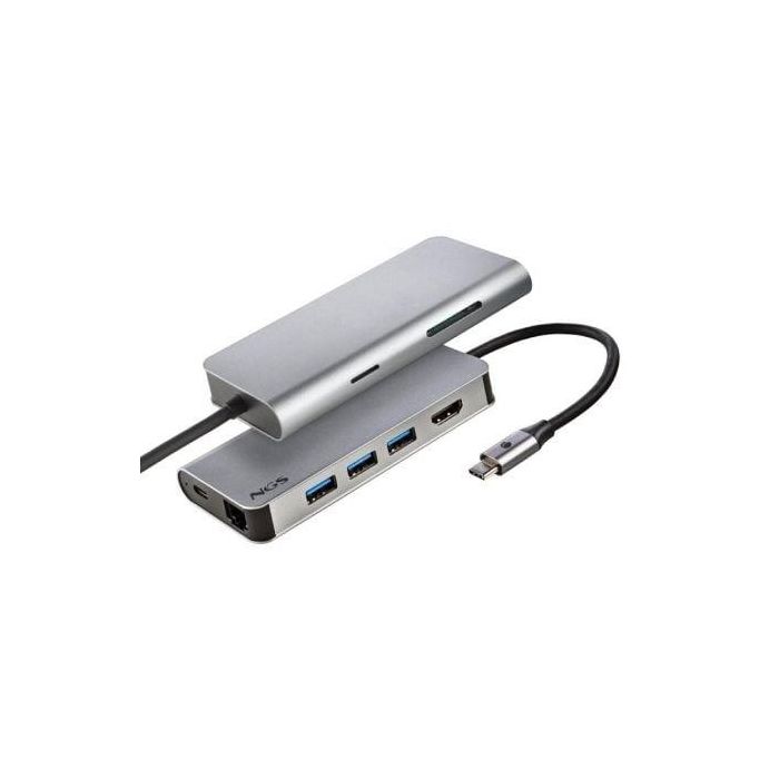 Docking USB Tipo-C NGS WonderDock8/ 3xUSB/ 1xUSB Tipo-C DP/ 1xHDMI/ 1xRJ45/ 1xLector Tarjetas SD 2 Docking USB Tipo-C NGS WonderDock8/ 3xUSB/ 1xUSB Tipo-C DP/ 1xHDMI/ 1xRJ45/ 1xLector Tarjetas SD 2