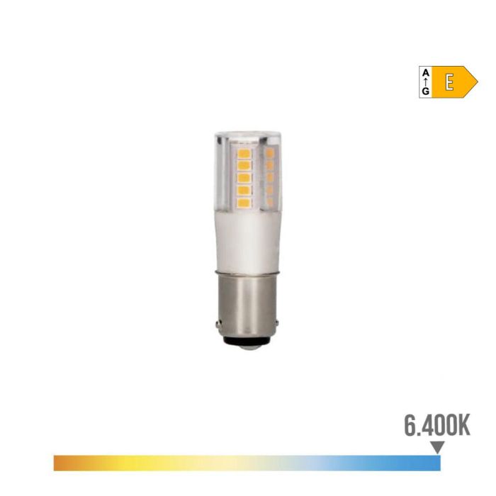 Bombilla bayoneta led b15d 5,5w 700lm 6400k luz fria ø17x57mm edm