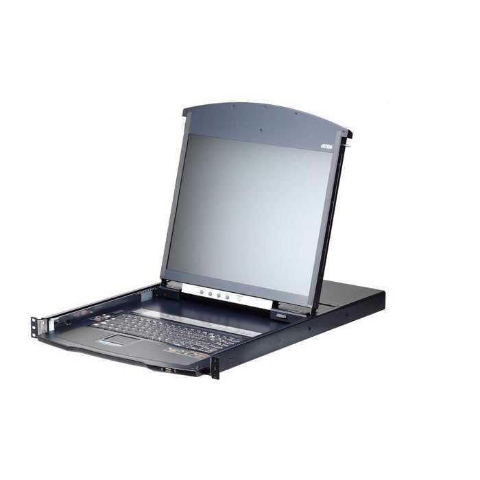 Aten KL1116VN Conmutador KVM sobre IP 16 Puertos Cat5, Pantalla LCD 19" Retroiluminada Dual Rail para Centro de Datos Aten KL1116VN Conmutador KVM sobre IP 16 Puertos Cat5, Pantalla LCD 19" Retroiluminada Dual Rail para Centro de Datos