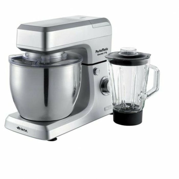 Ariete 1598/1 Robot de Cocina Gourmet 7L con Jarra de Vidrio 1.5L, Acero Inoxidable y Accesorios - Pastamatic 0 Ariete 1598/1 Robot de Cocina Gourmet 7L con Jarra de Vidrio 1.5L, Acero Inoxidable y Accesorios - Pastamatic 0