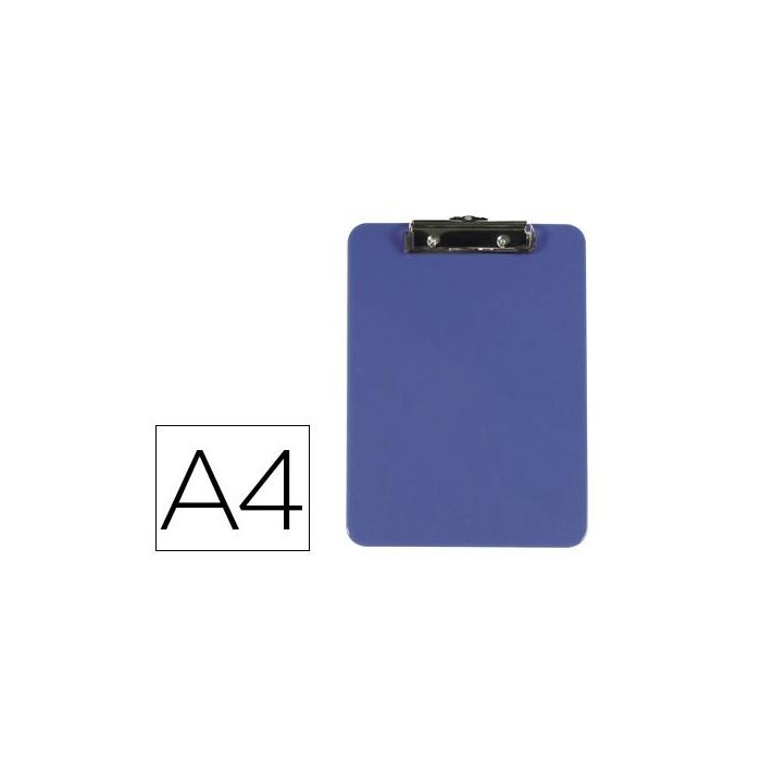 Portanotas Q-Connect Plastico Din A4 Azul 3 mm