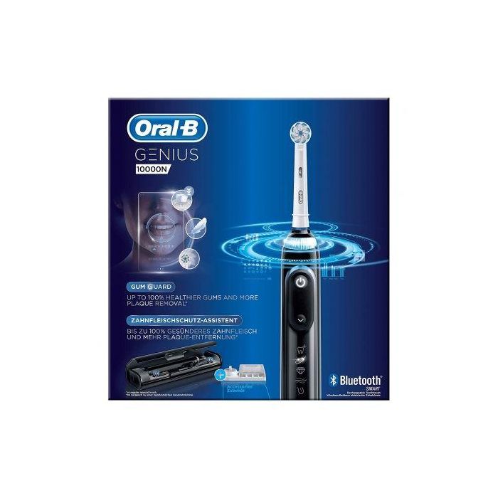 CEPILLO DENTAL BRAUN ORAL-B GENIUS 10000N NEGRO - 6 MODOS DE CEPILLADO - DETECCIÓN DE POSICIÓN - BATERÍA IONES DE LITIO 2