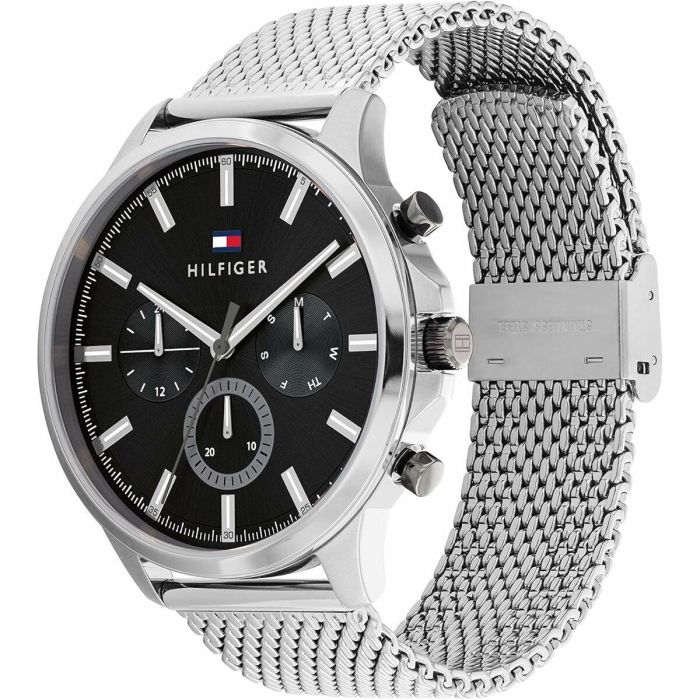Reloj Hombre Tommy Hilfiger 1710498 Negro Plateado (Ø 44 mm) 5 Reloj Hombre Tommy Hilfiger 1710498 Negro Plateado (Ø 44 mm) 5