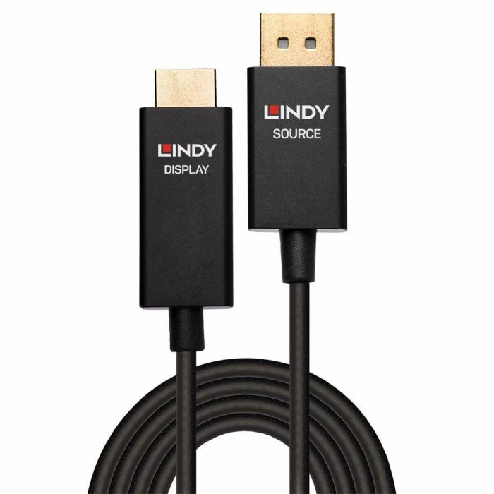 Lindy Cable DisplayPort a HDMI Activo 3m con HDR para 4K@60Hz 1
