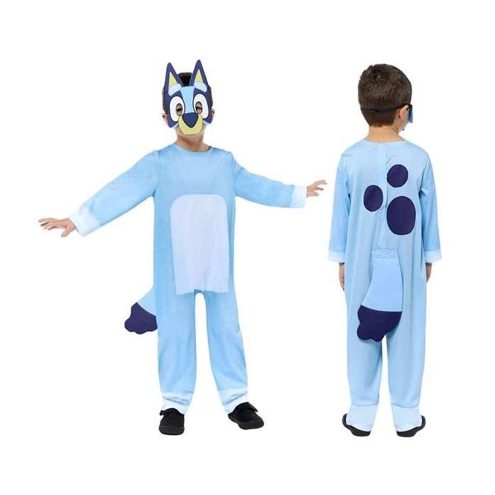 Bluey Disfraz Infantil de Personaje para Niños y Niñas - Talla 6-8 Años, Color Azul 2 Bluey Disfraz Infantil de Personaje para Niños y Niñas - Talla 6-8 Años, Color Azul 2