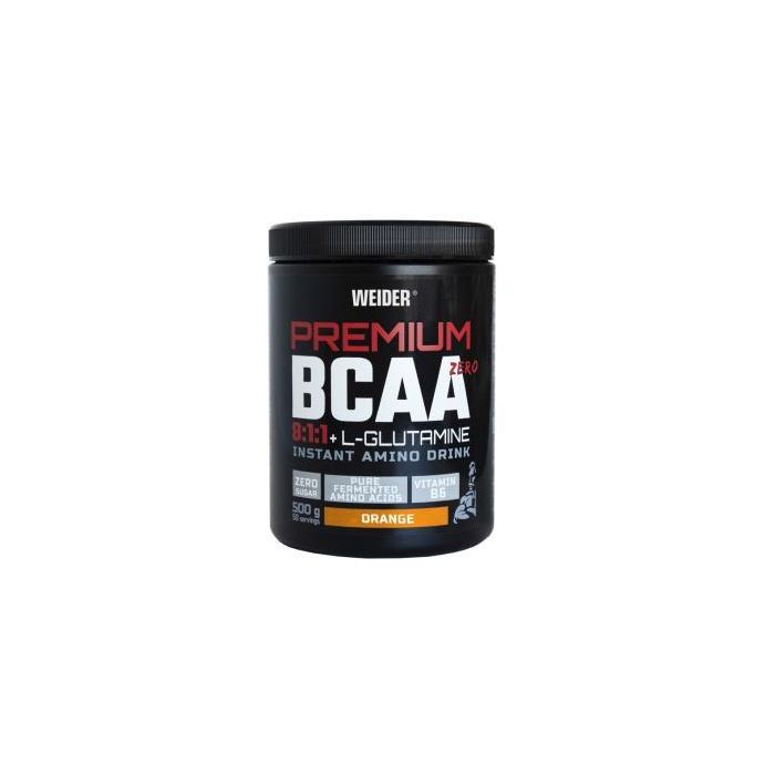 Weider BCAA 8:1:1 + L-Glutamina Naranja 500g - Recuperación Muscular con Vitamina B6