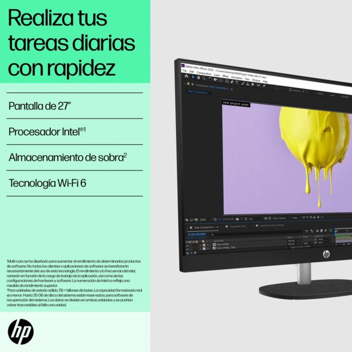 HP 27-cr0089ns PC All-in-One 27" Intel Core i5-1335U 13ª Gen 16GB RAM 512GB SSD Iris Xe Blanco Windows 11 Home 1 HP 27-cr0089ns PC All-in-One 27" Intel Core i5-1335U 13ª Gen 16GB RAM 512GB SSD Iris Xe Blanco Windows 11 Home 1