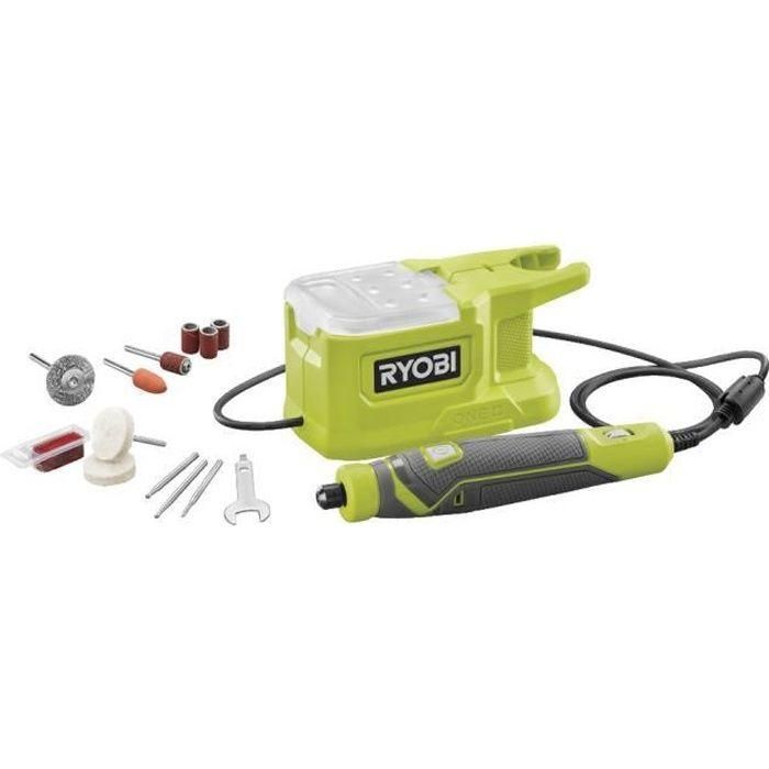 Mini herramienta multiusos RYOBI ONE+ de 18 V con 15 accesorios - RRT18-0 Mini herramienta multiusos RYOBI ONE+ de 18 V con 15 accesorios - RRT18-0