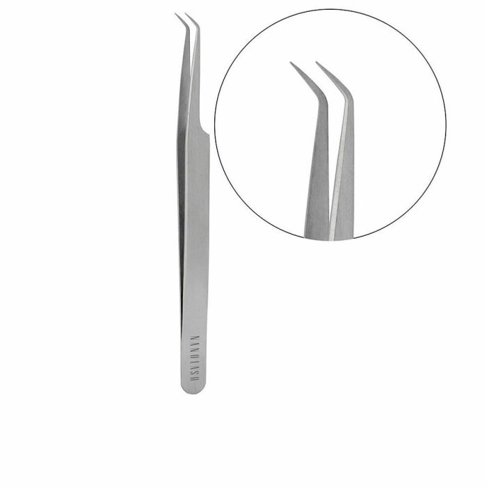 Nanolash Pinzas L SHAPE para Pestañas de Acero Inoxidable Ergonómicas, Herramienta Profesional para Separación y Extensiones - 1 ud. Nanolash Pinzas L SHAPE para Pestañas de Acero Inoxidable Ergonómicas, Herramienta Profesional para Separación y Extensiones - 1 ud.