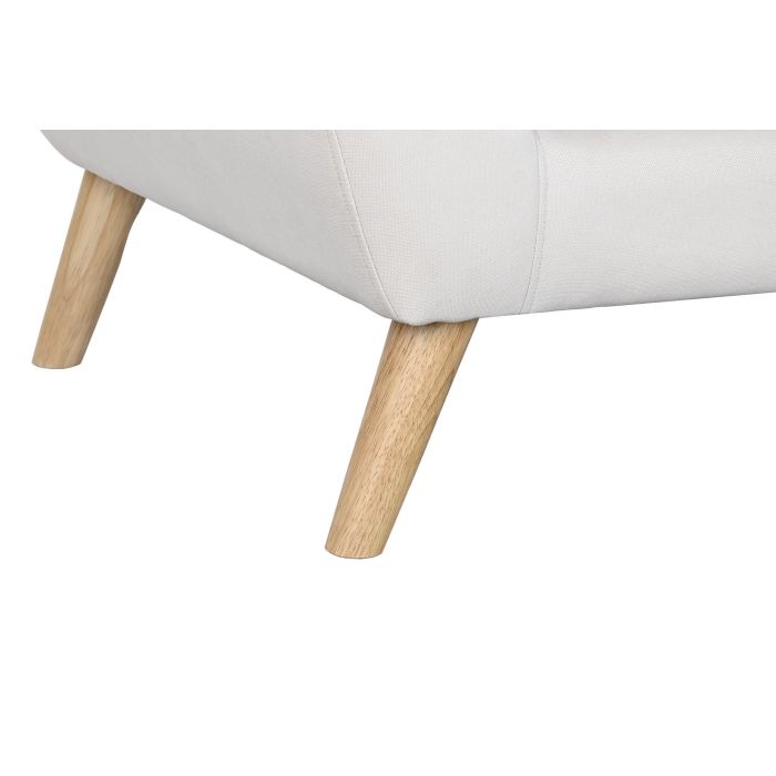DKD Home Decor Sofá Scandi 3 Plazas Crema Natural 172x82x82 cm en Poliéster y Madera de Rubberwood Desmontable Altura Asiento 47 cm 5
