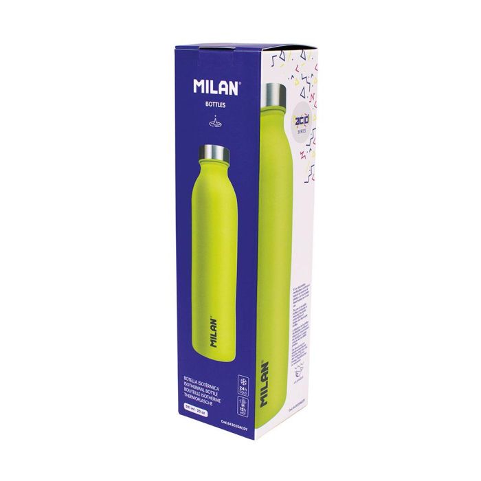 Milán Botella isotérmica de acero inoxidable 304 edición Acid, verde pistacho, 591 ml, mantiene temperatura 12h caliente/24h fría 1 Milán Botella isotérmica de acero inoxidable 304 edición Acid, verde pistacho, 591 ml, mantiene temperatura 12h caliente/24h fría 1