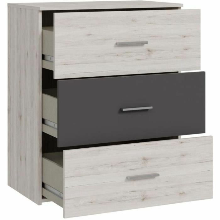 ADRIA ADRIAIRDK211J51 Cómoda 3 cajones Roble fresno Gris liso 75,2x41,3x89,7 cm 1 ADRIA ADRIAIRDK211J51 Cómoda 3 cajones Roble fresno Gris liso 75,2x41,3x89,7 cm 1