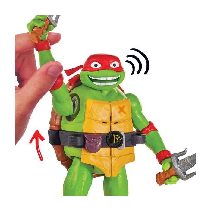 Famosa Figura Tortugas Ninja Deluxe Articulada con Sonidos de Batalla y Accesorios de Armas de Plástico 15cm - Modelos Surtidos - Edad 4+ Años 7