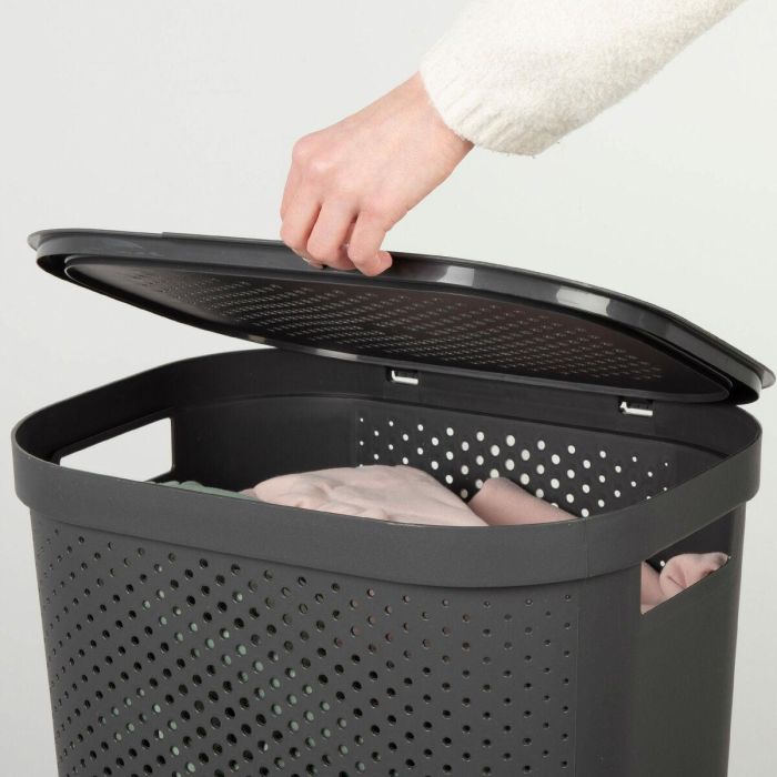 Cesto para la Ropa Sucia Curver INFINITY Gris Plástico 60 L 44 x 60 x 35 cm (6 Unidades) 1 Cesto para la Ropa Sucia Curver INFINITY Gris Plástico 60 L 44 x 60 x 35 cm (6 Unidades) 1