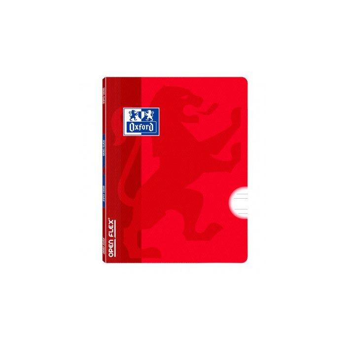 Libreta Grapada Oxford School Openflex A4 48H Pauta 3,5 Rojo (Set de 10)