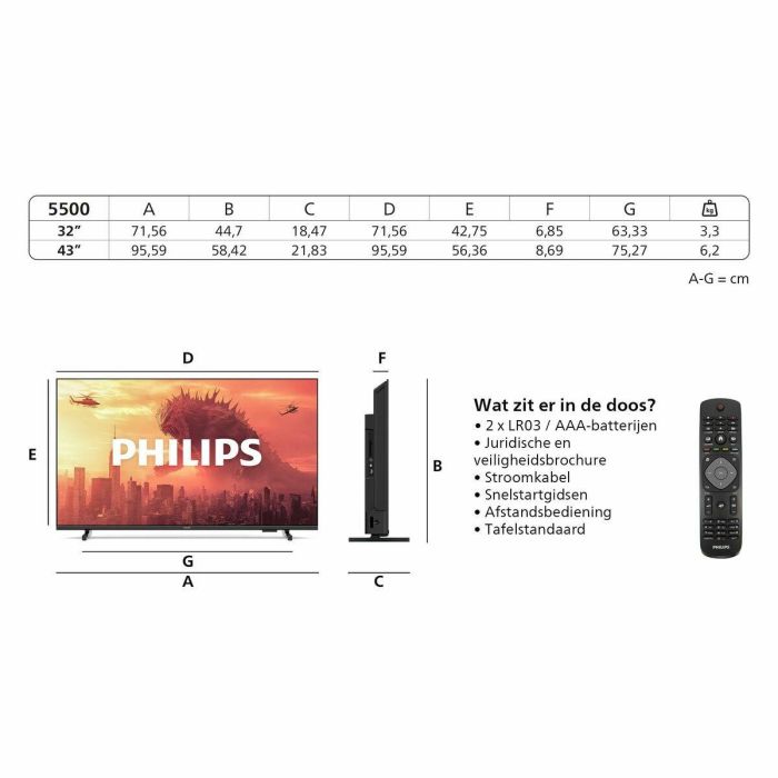 Smart TV Philips 32PHS5500 HD 32" LED 10