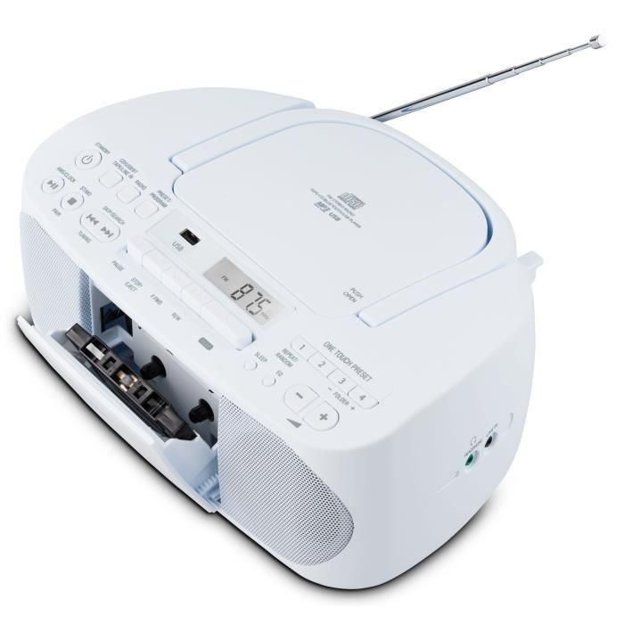 Radio CD K7 - MEDION - FM - 2x3W RMS - Azul 2