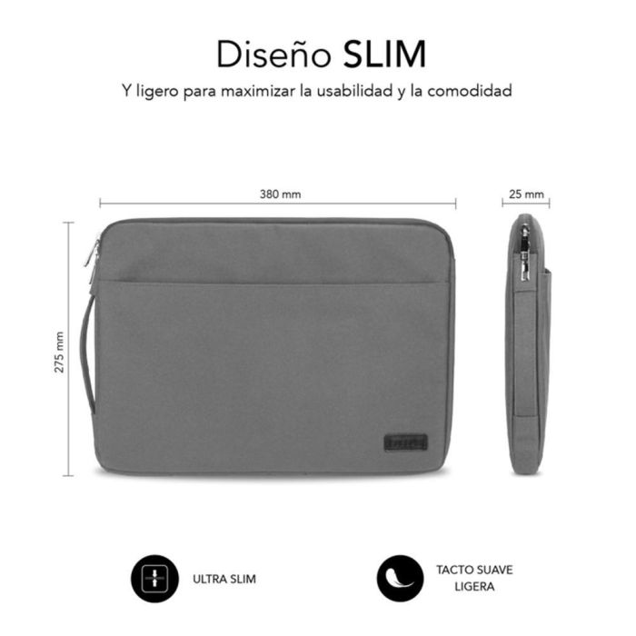 Funda Subblim Urban Laptop Sleeve para Portátiles hasta 14"/ Gris 2 Funda Subblim Urban Laptop Sleeve para Portátiles hasta 14"/ Gris 2