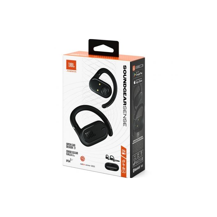 Auriculares Bluetooth JBL Soundgear Sense con estuche de carga/ Autonomía 8h/ Negros 4 Auriculares Bluetooth JBL Soundgear Sense con estuche de carga/ Autonomía 8h/ Negros 4