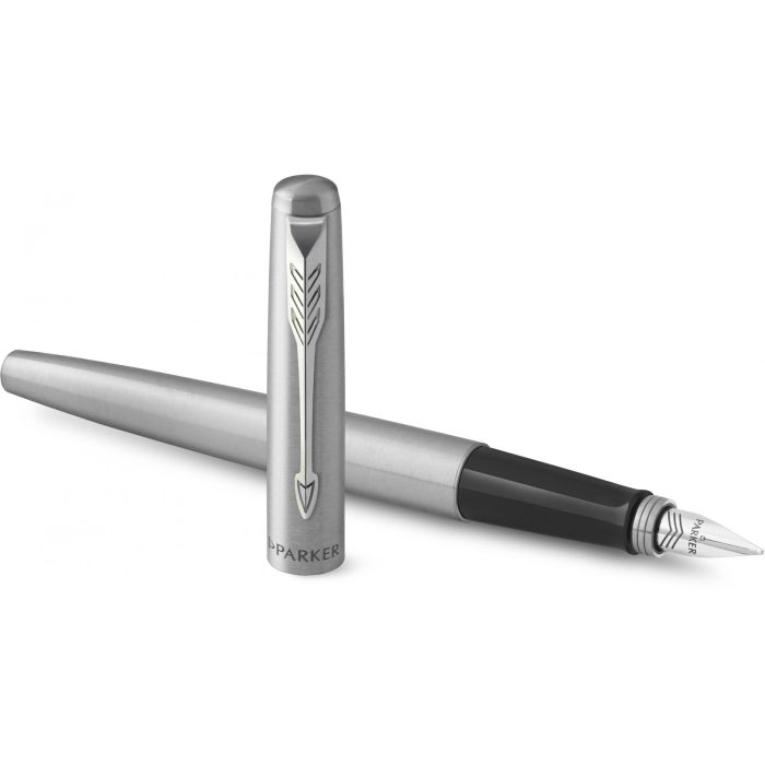 Parker Juego Bolígrafo y Pluma Estilográfica Jotter Acero Inoxidable Adornos Cromados Diseño Icónico con Estuche Parker 7 Parker Juego Bolígrafo y Pluma Estilográfica Jotter Acero Inoxidable Adornos Cromados Diseño Icónico con Estuche Parker 7