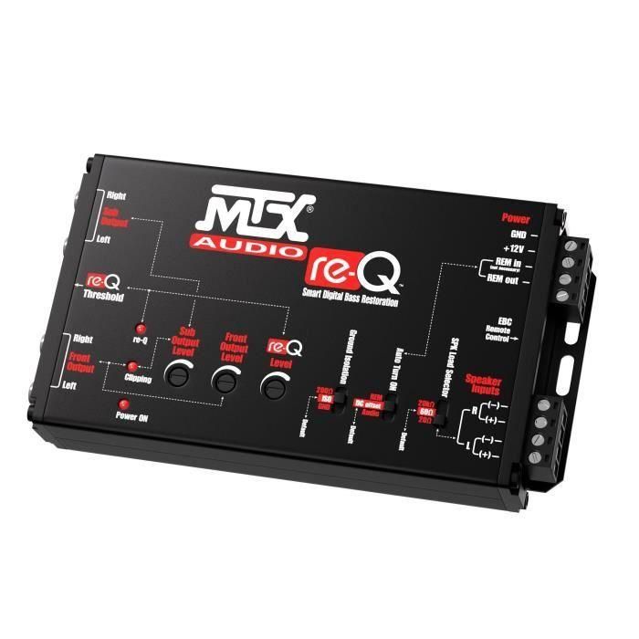 MTX Audio re-Q MTX0715442242214 Procesador de Audio con Entradas de Alto Nivel a Salidas RCA 1 MTX Audio re-Q MTX0715442242214 Procesador de Audio con Entradas de Alto Nivel a Salidas RCA 1