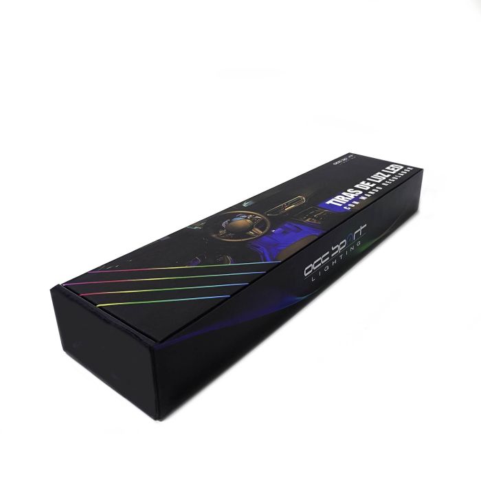 Occ Sport OCCLED11 Luz Led Ambiente Automóvil con Mando a Distancia, Cambio de Color por Música, USB, 4 Tiras 1