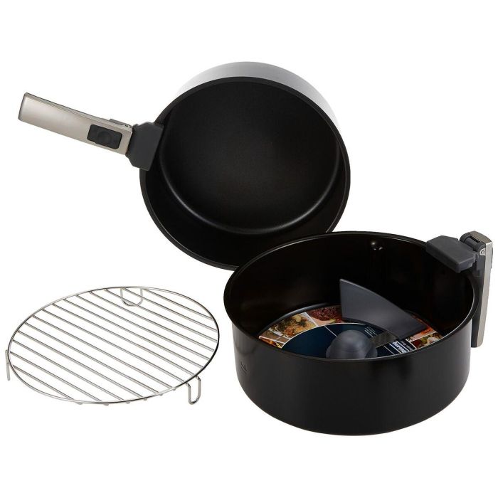 Delonghi FH1396 / 1 Freidora sin Aceite MultiFry Extra Chef con Pantalla Digital, 7 Recetas, Accesorios de Rejilla Blanco/Negro 1 Delonghi FH1396 / 1 Freidora sin Aceite MultiFry Extra Chef con Pantalla Digital, 7 Recetas, Accesorios de Rejilla Blanco/Negro 1