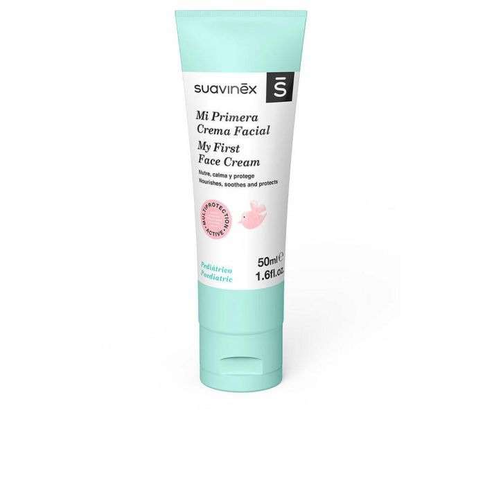 Suavinex Mi Primera Crema Facial para Bebés y Recién Nacidos, 97% Ingredientes Naturales, Calma y Protege 50 ml Suavinex Mi Primera Crema Facial para Bebés y Recién Nacidos, 97% Ingredientes Naturales, Calma y Protege 50 ml