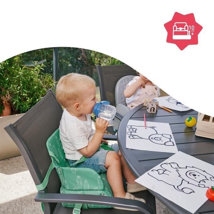 Badabulle Nomadic Booster - Plegable compacto - Universal - De 6 a 36 meses, oso 2 Badabulle Nomadic Booster - Plegable compacto - Universal - De 6 a 36 meses, oso 2