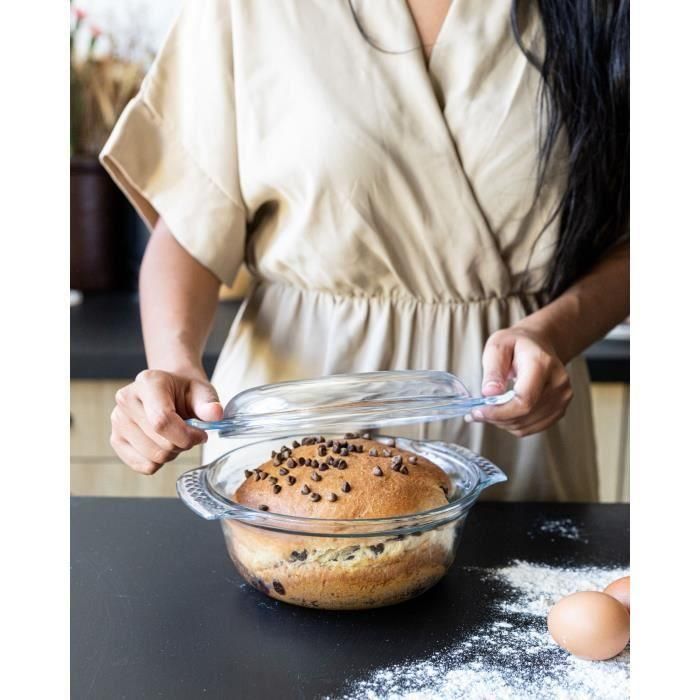 Pyrex PYR3426470296441 - Juego de 2 Cazuelas Redondas de Vidrio, 2.3 L 3