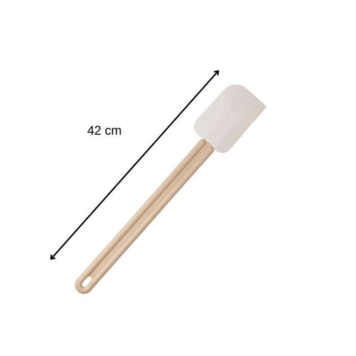 Juego de 2 espátulas para hornear y cocinar - FACKELMANN - Mango de resina - 42 cm 2 Juego de 2 espátulas para hornear y cocinar - FACKELMANN - Mango de resina - 42 cm 2