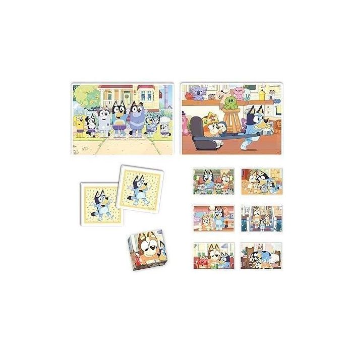 Clementoni 18320 Edukit 4 en 1 Bluey | Juguete Educativo Desarrollo Memoria, Lógica, Destreza Manual y Aprendizaje para Niños +3 años 1