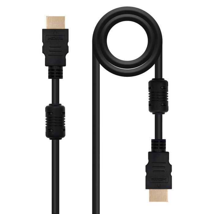 Nanocable 10.15.1810 Cable HDMI 1.4 Alta Velocidad con Ethernet Macho-Macho, Soporta 4K, 3D, Oro 24K, 10m Negro 1 Nanocable 10.15.1810 Cable HDMI 1.4 Alta Velocidad con Ethernet Macho-Macho, Soporta 4K, 3D, Oro 24K, 10m Negro 1