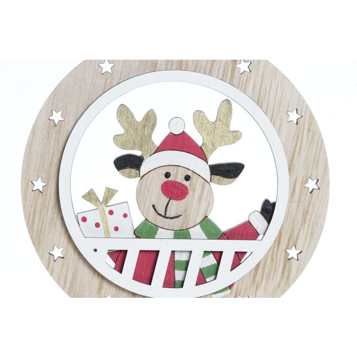 DKD Home Decor Decoración Colgante Navidad Tradicional MDF Cuerda Natural Rojo Figuras Reno Papa Noel Surtido 0.5x13x10 cm (12 Unidades) 2 DKD Home Decor Decoración Colgante Navidad Tradicional MDF Cuerda Natural Rojo Figuras Reno Papa Noel Surtido 0.5x13x10 cm (12 Unidades) 2