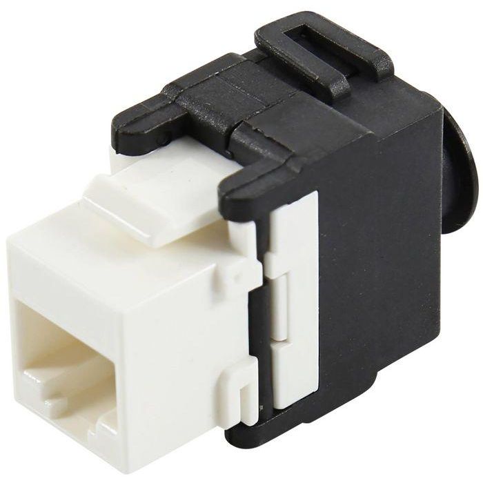 LOGON PROFESSIONAL Keystone Jack CAT5E UTP Sin Herramientas con Soporte de Cable 180° - Cumple Estándares TIA/EIA