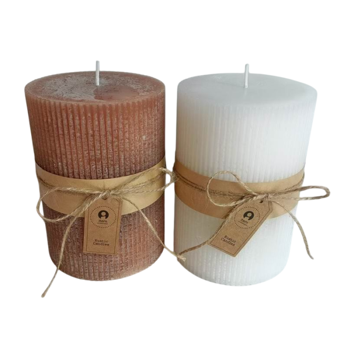 Vela Navidad Alpina DKD Home Decor Blanco Marron 10 x 14 x 10 cm (6 Unidades) 0 Vela Navidad Alpina DKD Home Decor Blanco Marron 10 x 14 x 10 cm (6 Unidades) 0