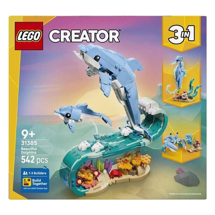 Juego de construccion animales marinos: hermosos delfines lego creator 1