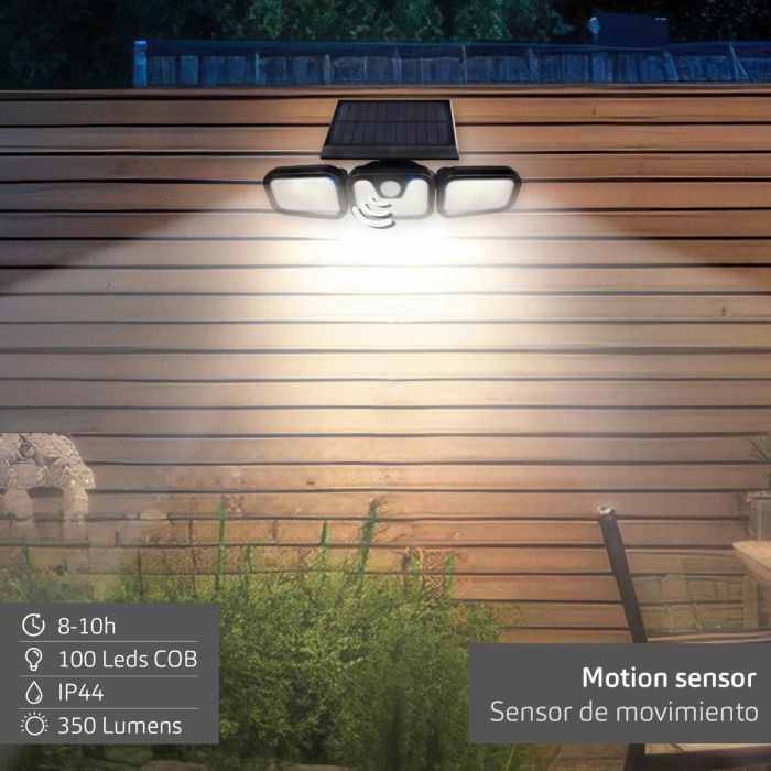 Foco Solar Aktive 28 x 9 x 12 cm (4 Unidades) 4 Foco Solar Aktive 28 x 9 x 12 cm (4 Unidades) 4